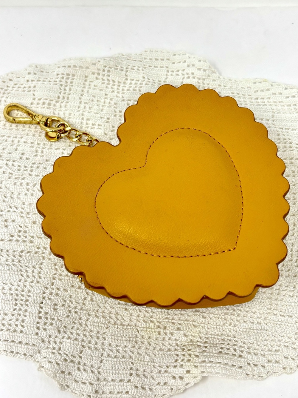 Stoney Clover Lane Destination Italy Pasta Heart Change Purse Charm Keychain